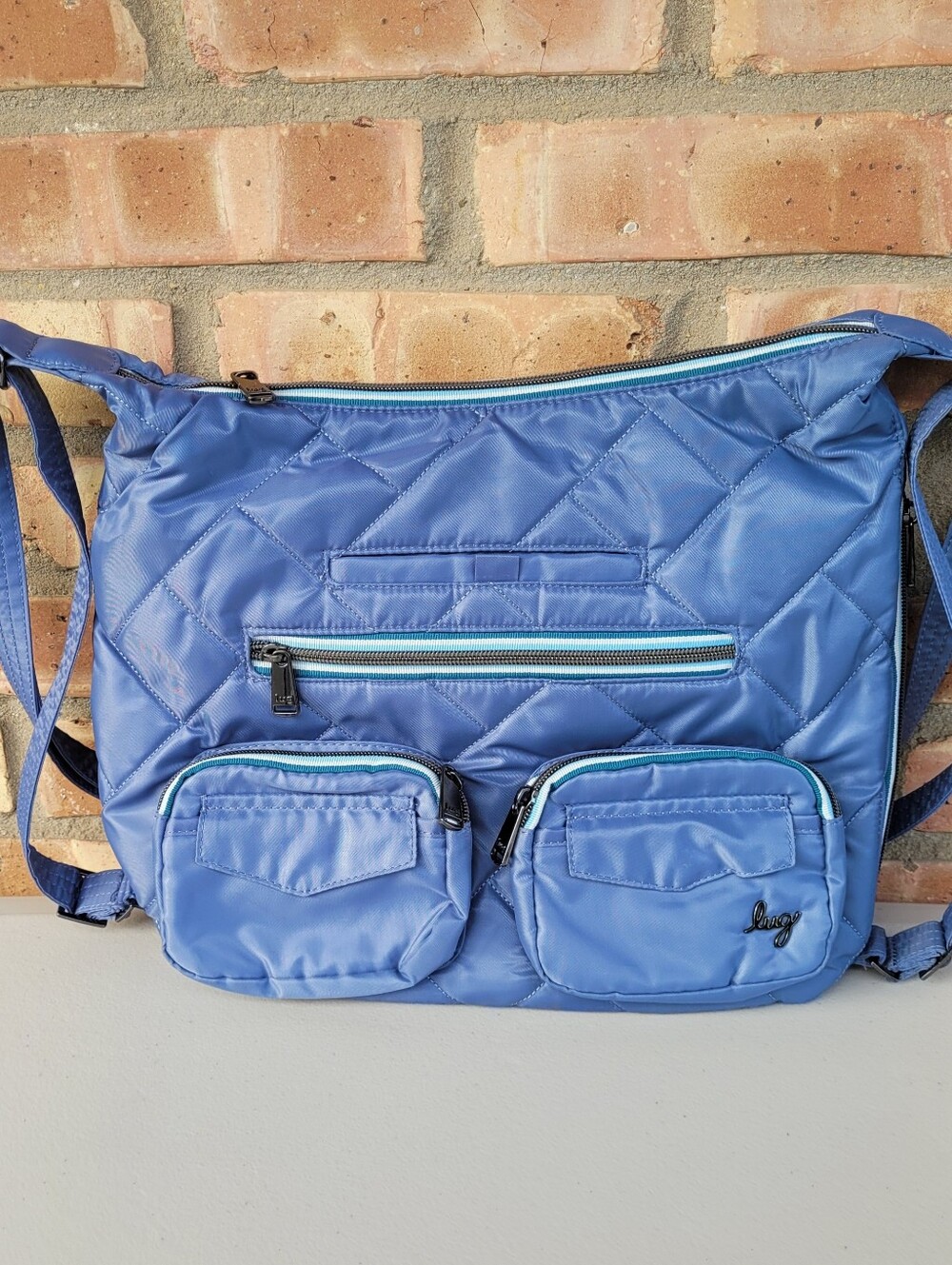 lug Zipliner 2 Convertible Shoulder Hobo Crossbody Bag Backpack